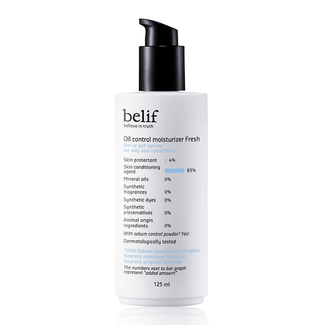 BELIF  Oil Control Moisturizer Fresh Lotion 125ml 1 Count
