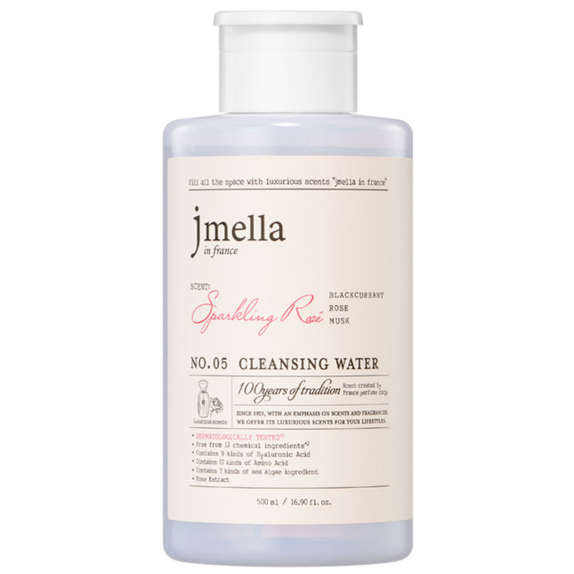 JAYJUN COSMETICS  in France Sparkling Rosé Cleansing Water 500ml 1 Pack