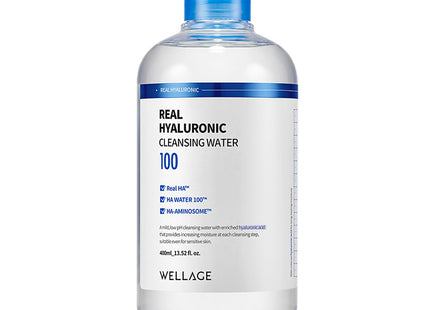 WELLAGE  Real Hyaluronic Cleansing Water 400ml 1 count