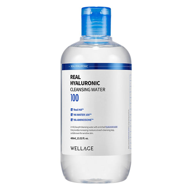 WELLAGE  Real Hyaluronic Cleansing Water 400ml 1 count