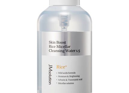 JM SOLUTION  SKIN BOOSTER RICE MICELLAR CLEANSING WATER 1.5, 500ML, 1PC