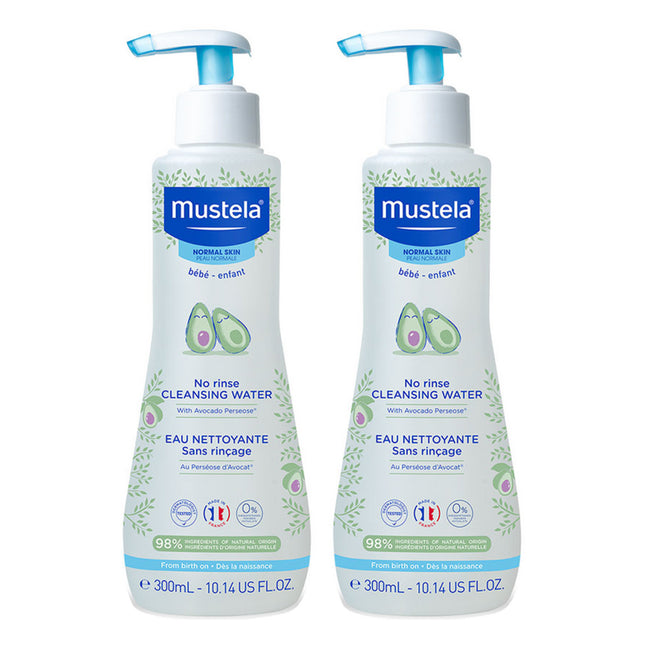 MUSTELA  No-Rinse Cleansing Water, 300ml, 2 Count
