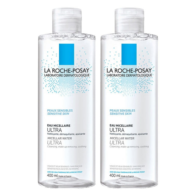 LA ROCHE-POSAY La Roche-Posay Micellar Ultra Sensitive Cleansing Water 400ml 2-Pack