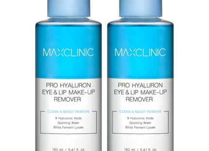 MAXCLINIC  Pro Hyaluron Eye & Lip Makeup Remover, 160ml, 2 Count