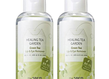 THE SAEM  Healing Tea Garden Green Tea Lip & Eye Remover 150ml, 2 Count