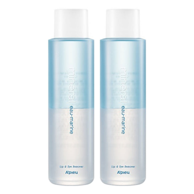APIEU  Mineral Lip & Eye Remover Big Size Om Marine, 250ml, 2 Count