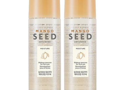 THE FACE SHOP  Mango Seed Silk Moisturizing Lip & Eye Remover, 110ml, 2 count