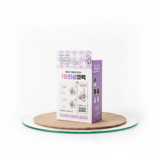 ILSO Natural Mild Clear Nose Pack 10 Sheets + Esther Bunny Keyring Gift Set
