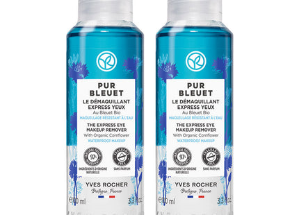 YVES ROCHER  Pure Bleuet Express Make-up Remover 100ml (2 units)