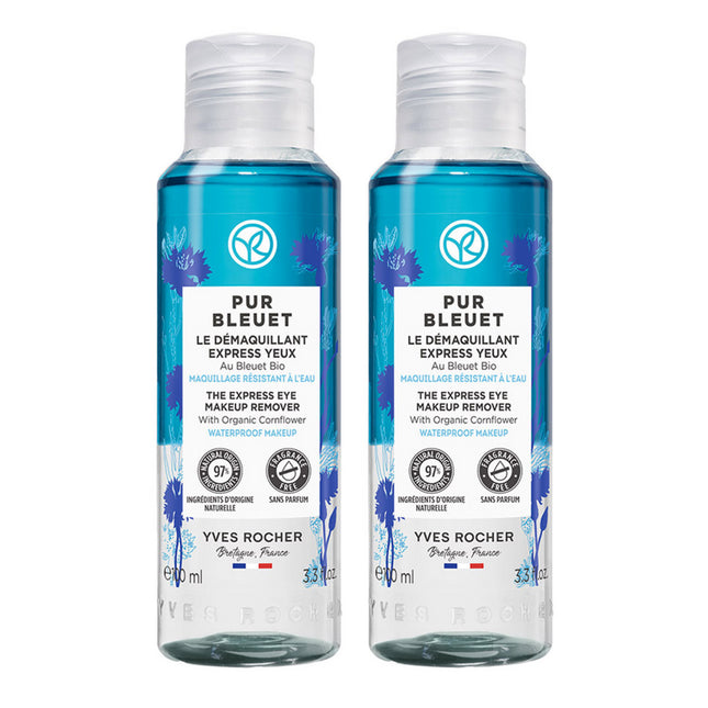 YVES ROCHER  Pure Bleuet Express Make-up Remover 100ml (2 units)