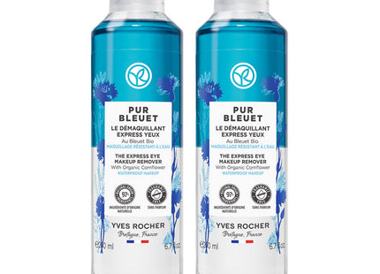 YVES ROCHER  Pure Bleuet Express Make-up Remover, 200ml, 2 Pack