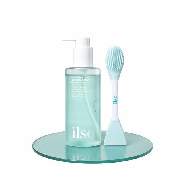 ILSO Super Melting Sebum Cleansing Oil 200ml +Dual Clean Brush