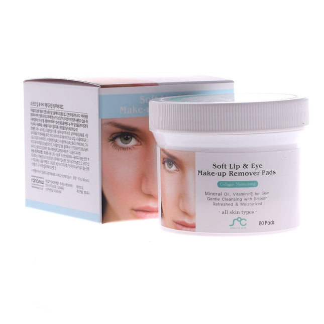 NONE  Gentle Lip & Eye Remover Pad 60g 1 Pack