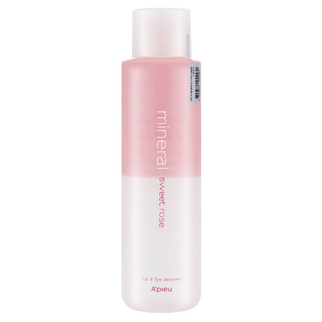 APIEAU  Mineral Big Size Sweet Rose Lip & Eye Remover 250ml 1 pc