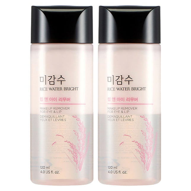 THE FACE SHOP  Myeonghan Miin Bright Lip & Eye Remover 120ml, 2 Count