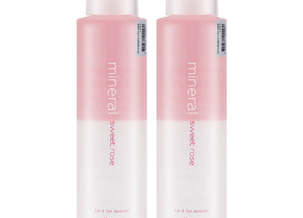 APIE . . APIE . MINERAL . LARGE . SWEET ROSE LIP & EYE REMOVER . 250ML . 2PACK