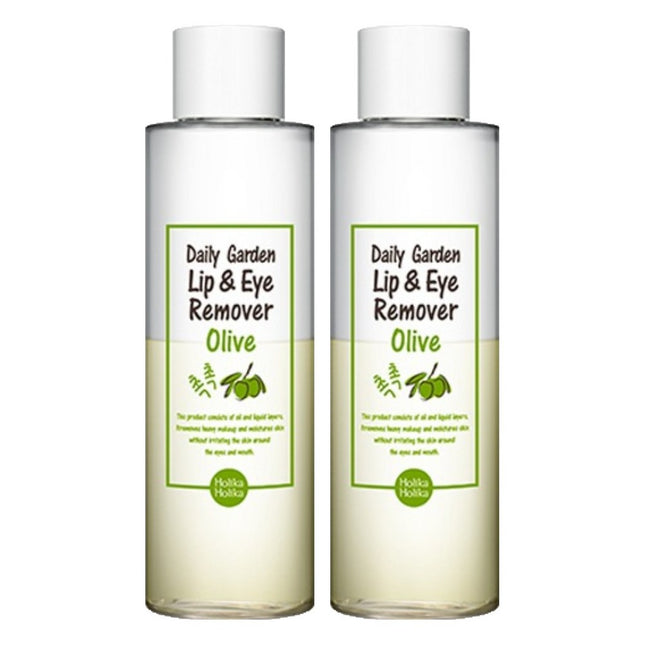 HOLIKA HOLIKA Holika Holika Moist Olive Daily Garden Lip & Eye Remover 200ml, 2 Count