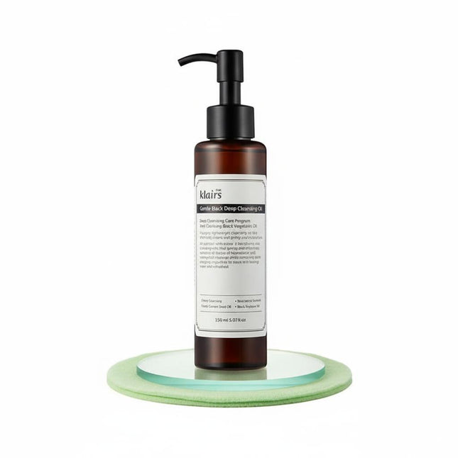 DEARCLARES Dearclares Claire Gentle Black Deep Cleansing Oil 150ml with puff