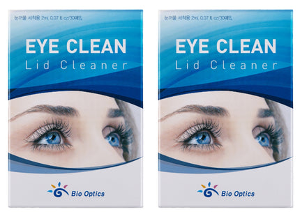BIOOPTICS EyeClean Eyelid Cleanser 30p, 60ml, 2 Count
