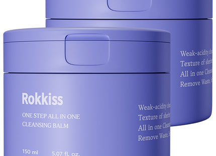 ROCKIES  One-Step All-in-One Mild Acidic Cleansing Balm, 150ml, 2 Count