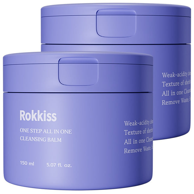 ROCKIES  One-Step All-in-One Mild Acidic Cleansing Balm, 150ml, 2 Count