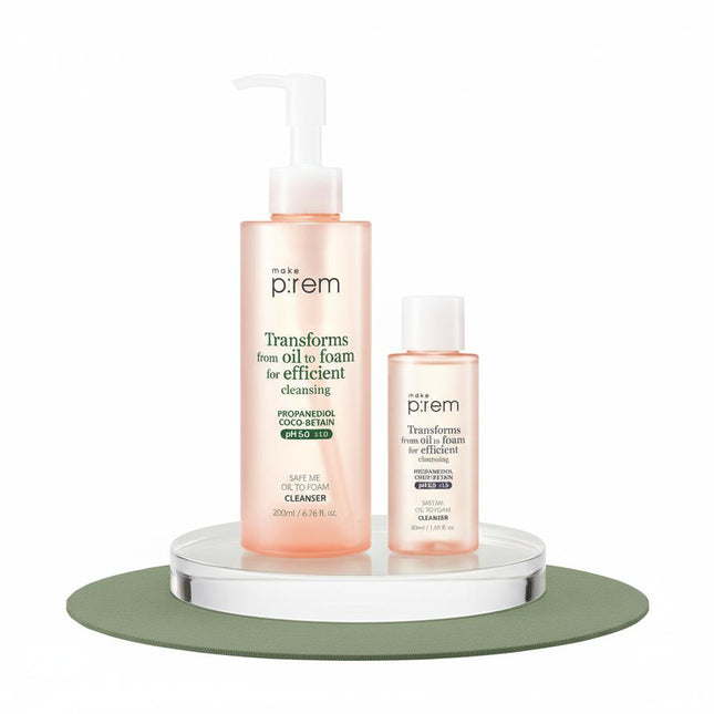 MAKEPREM Safe Me Oil to Foam Cleanser