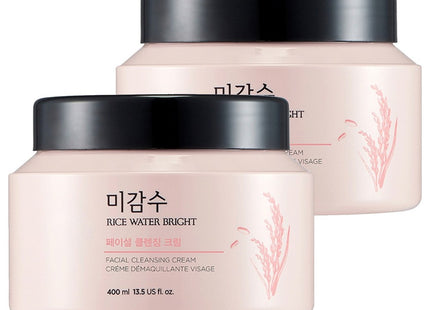 THE FACE SHOP  Myeonghan Miindo Bright Cleansing Cream Large Size, 400ml, 2 Count