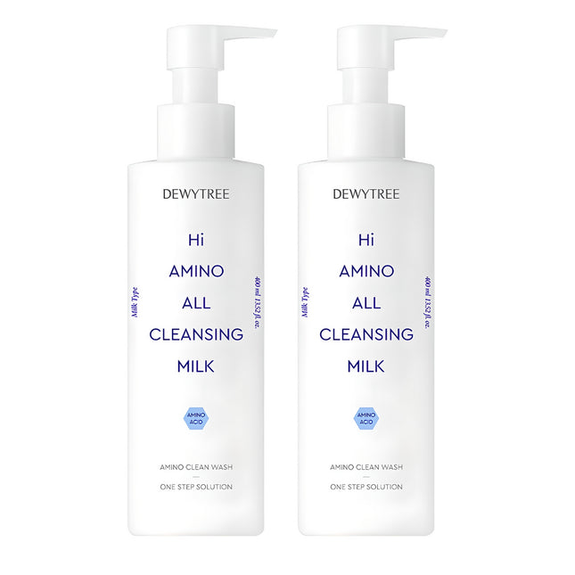 DEWYTREE  High Amino All Cleansing Large Volume Milk, 400ml, 2 Count