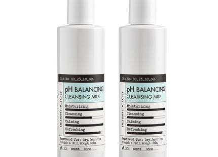 DERMAFACTORY Panthenol pH Balancing Cleansing Milk, 240ml, 2 Count