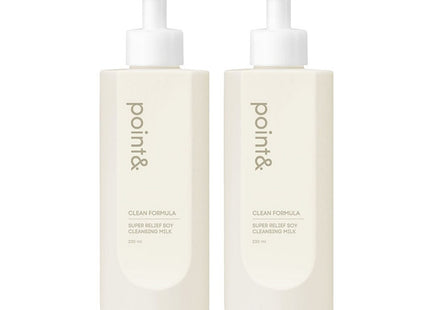 POINT& Point& Low-Irritation Soy Cleansing Milk, 230ml, 2 Count