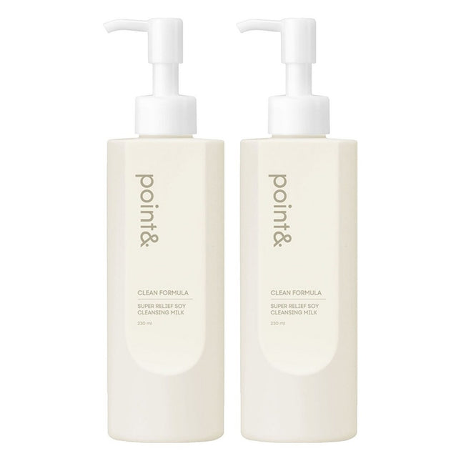 POINT& Point& Low-Irritation Soy Cleansing Milk, 230ml, 2 Count