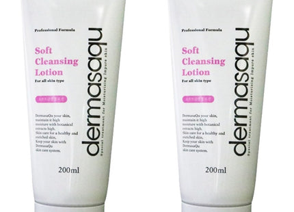 DERMASACU  Soft Cleansing Lotion 200ml 2 count