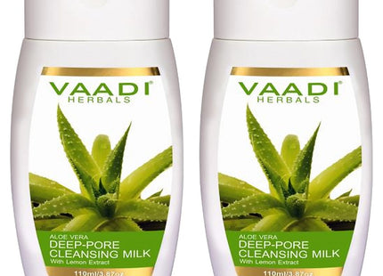 BODYHERVALS  Aloe Cleansing Milk Lotion, 110ml, 2 count