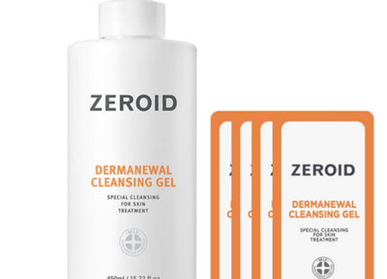 ZERIA Zeroid Dermanual Cleansing Gel 450ml Large Sample 4pcs Included, 1 Item