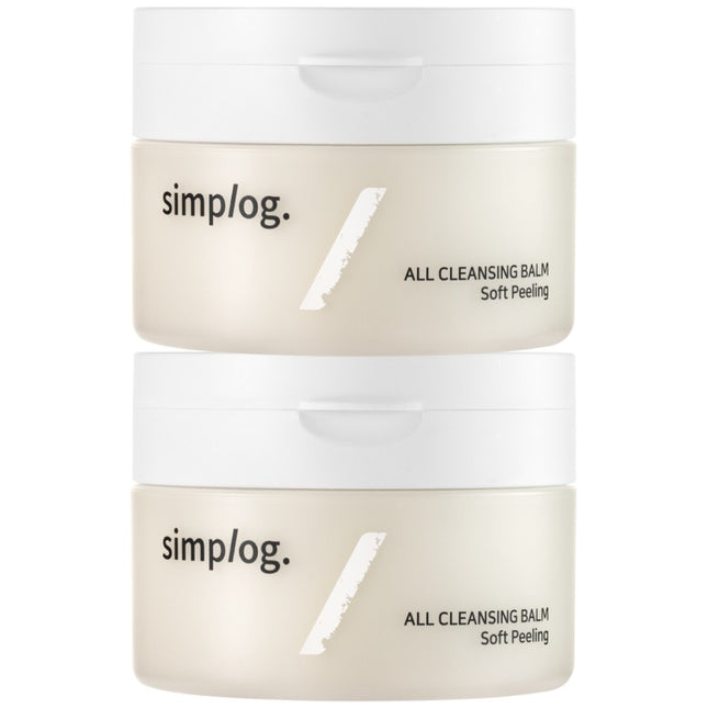 SIMPLOG Simplog All Cleansing Balm Soft Peeling 95ml, 2 Count