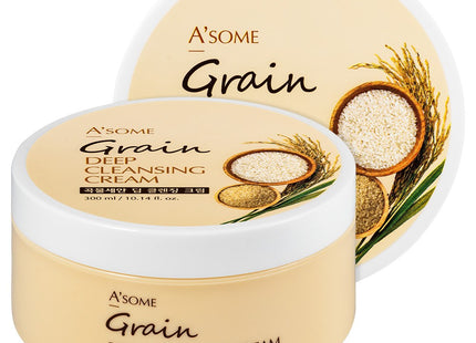 ASOME  Grain Cleansing Deep Cleansing Cream, 300ml, 2 Count