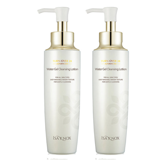 ISA KNOX  Turnover 28 Advanced Water-Gel Cleansing Lotion, 180ml, 2 Count