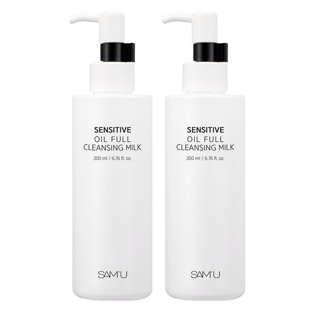 SAMYU  Sensitive Oil Full Cleansing Milk, 200ml, 2 Count