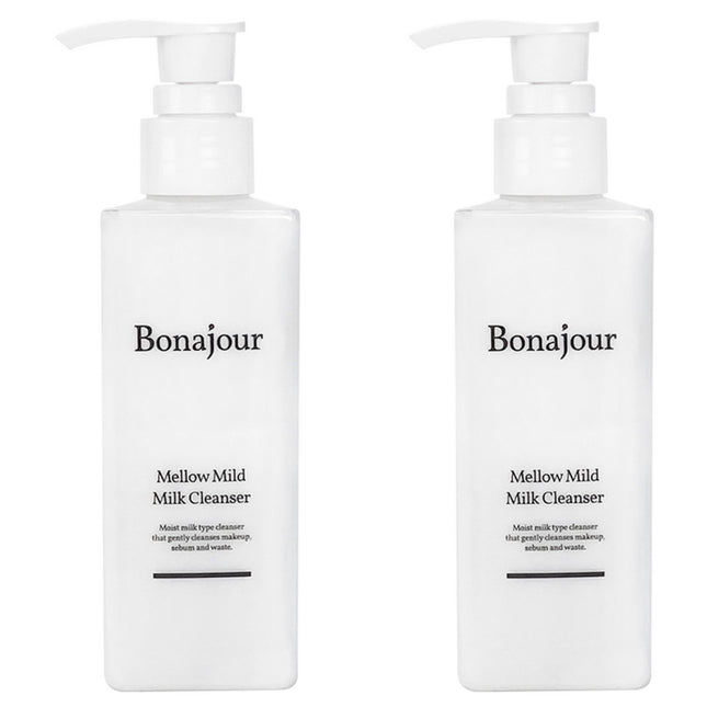 BONJOUR  Mellow Mild Cleansing Milk, 200ml, 2 Count