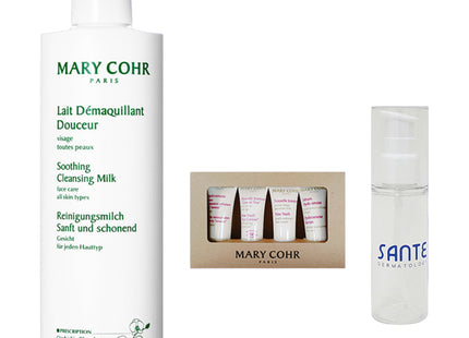 MARIKO  Soothing Cleansing Milk Cleanser 500ml with 4 kinds of  Sample Vials 50ml, 1 set