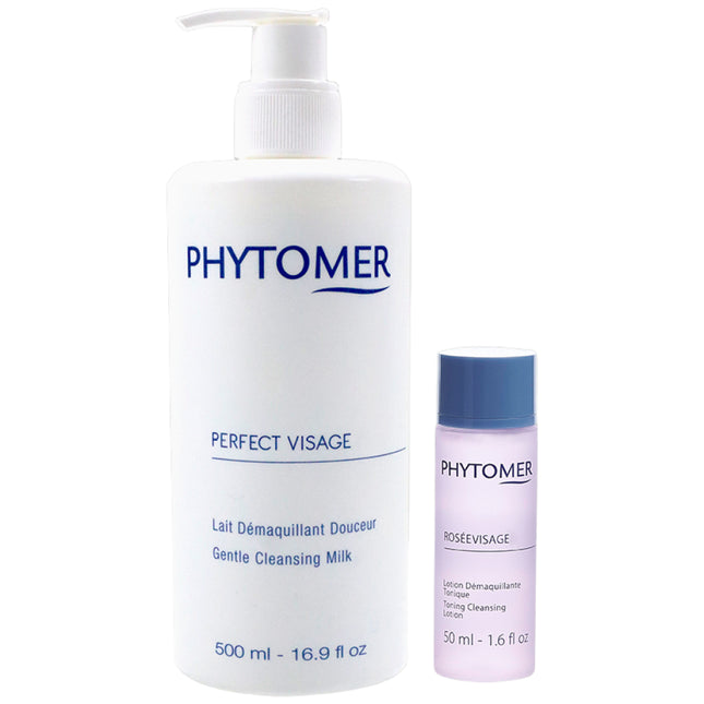 PHYTOMER  OLIGOMER PURE RADIANCE CLEANSING MILK 500ml SET (with gift, ROSE WATER LOTION 50ml)