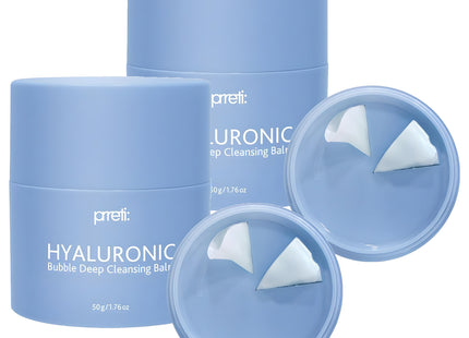 PRETTY HYALURONIC  Bubble Deep Cleansing Balm, 50g, 2 Count