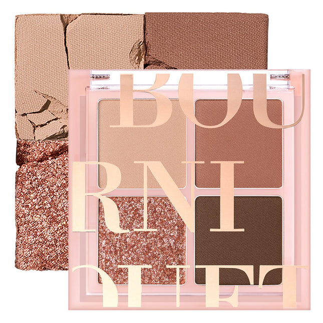 BOUQUET GARNI  Mood Blending Eyeshadow Palette 6.9g, 01 Rosy Cozy, 1ea