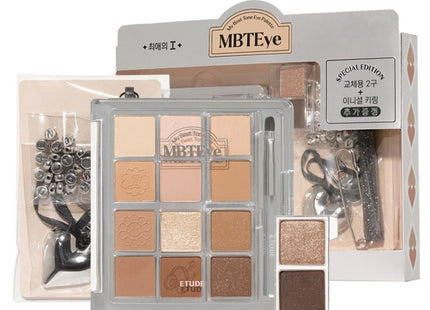 ETUDE HOUSE Etude My Best Tone Eye Palette 7g Favorite I + Replacement 2-Pan + Heart Initial Keyring Set, Mixed Colors, 1 Count