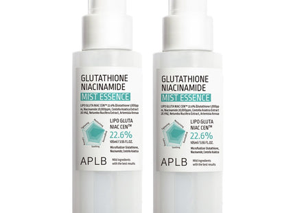 APLB  Glutathione Niacinamide Mist Essence 105ml 2 Pack