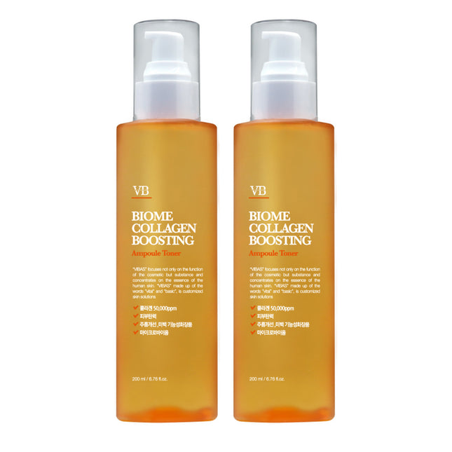 VIVAWAY  BIOME COLLAGEN BOOSTING FIRMING AMPOULE TONER 200ML SET OF 2
