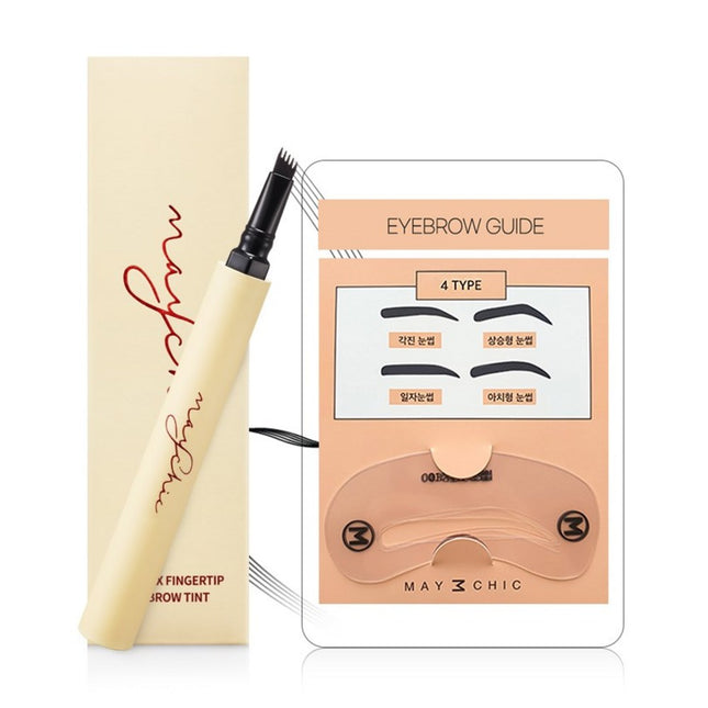 MEISHOKU Meishoku Long Fix Fingertip Eyebrow Tattoo Eyebrow Tint 1.2g, Light Brown, 1 pc