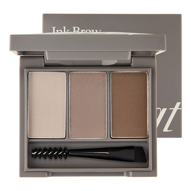 THEFACESHOP  Ink Brow Palette Kit 3.5g, 02 Ash Gray, 1 Count