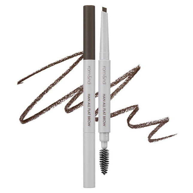 ROMAND  Han All Flat Brow Auto Pencil 0.17g Gentle Brown 1 count