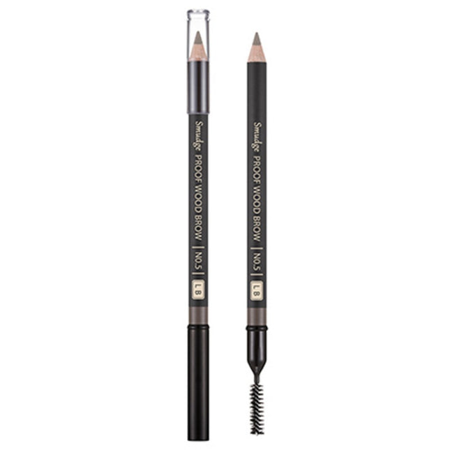 MISSHA  Smudge-Proof Wood Eyebrow Pencil, Light Brown, 1 Count
